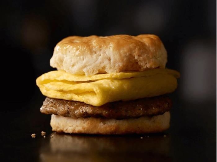 Sausage egg and cheese biscuit nutrition