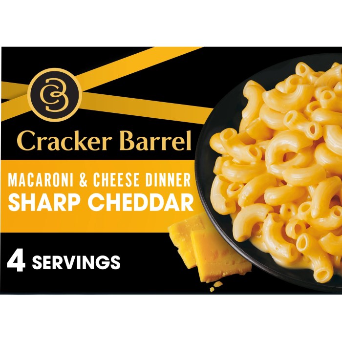 Cracker barrel macaroni and cheese nutrition