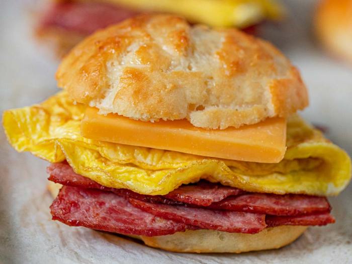 Nutrition bacon egg cheese biscuit