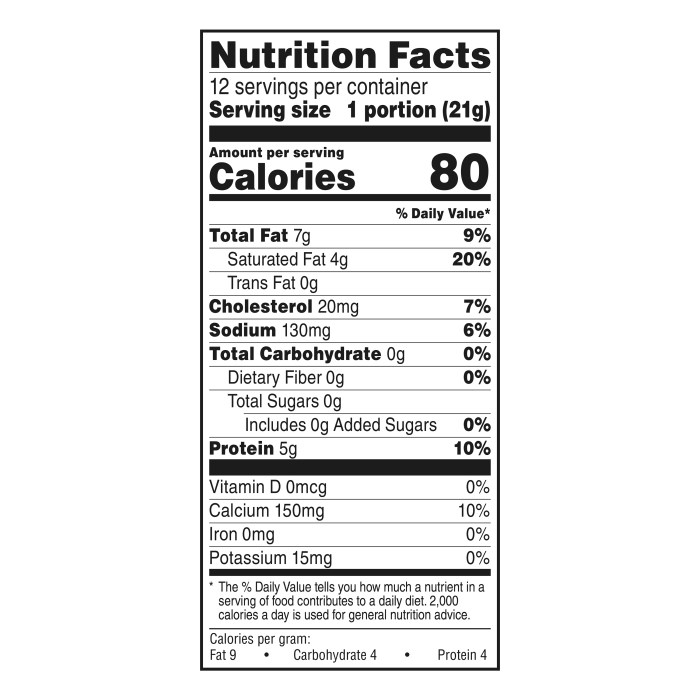 Colby jack cheese slice nutrition