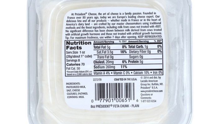 President Feta Cheese Nutrition A Deep Dive